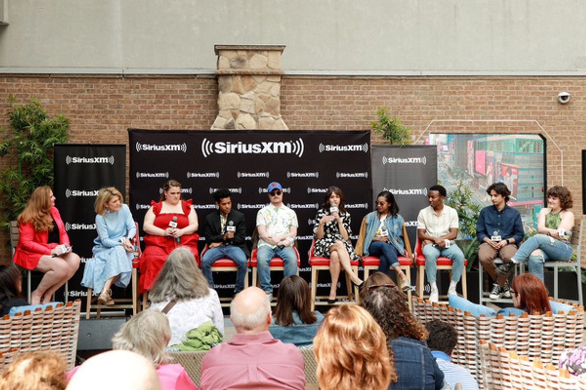 NEW YORK, NEW YORK - MAY 23: Julie James, Victoria Clark, Bonnie Milligan, Justin Cooley, Steven Boyer, Alli Mauzey, Olivia Hardy, Fernell Hogan II, Michael Iskander and Nina White  at 