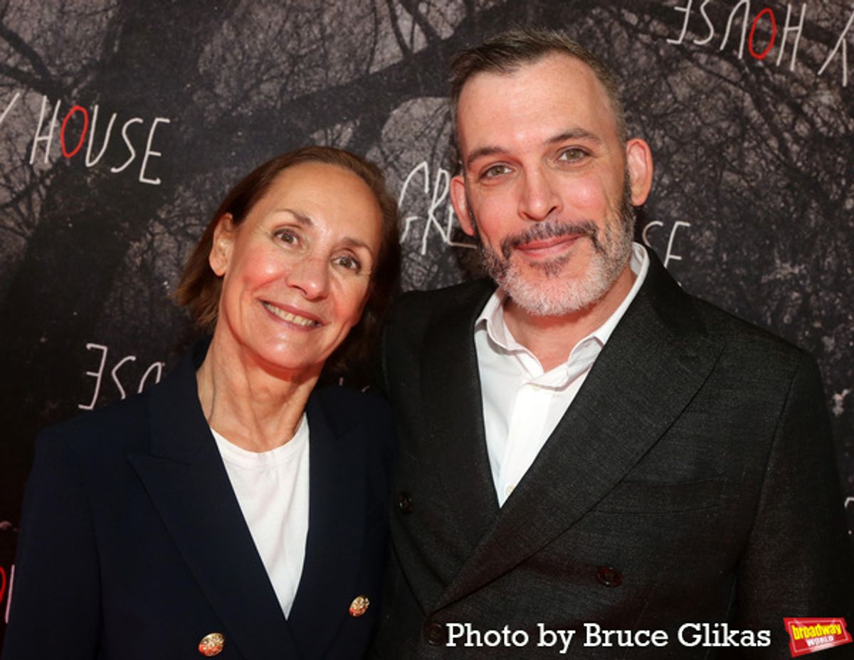 Laurie Metcalf and Playwright Levi Holloway  at 
