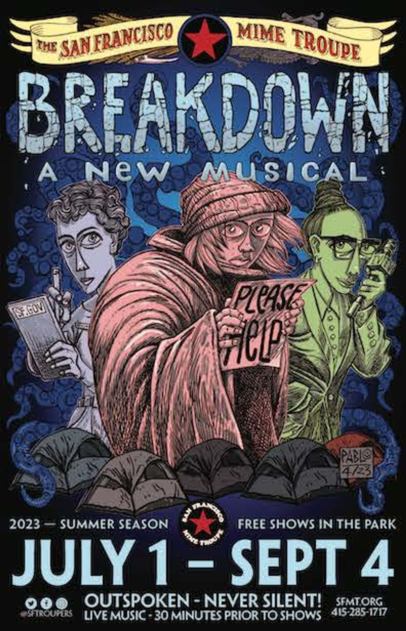 Review: SF MIME TROUPE OPENS 64TH SEASON WITH 'BREAKDOWN' at Various Locations Review: SF MIME TROUPE OPENS 64TH SEASON WITH 'BREAKDOWN' at Various Locations Image