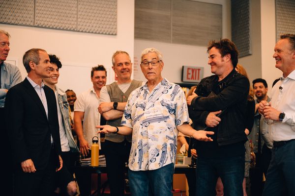 Bob Gale, Roger Bart, Colin Ingram Photo