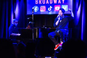 Emcee Jake McKenna & Music Director / Pianist 
Mason Griffin  Photo