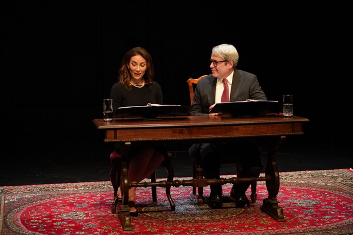 Laura Benanti and Matthew Broderick at 