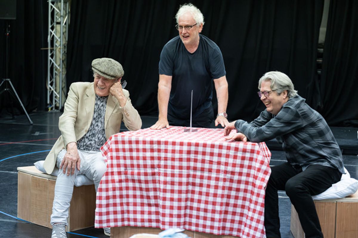 Ian McKellen, Sean Mathias and Roger Allam at 