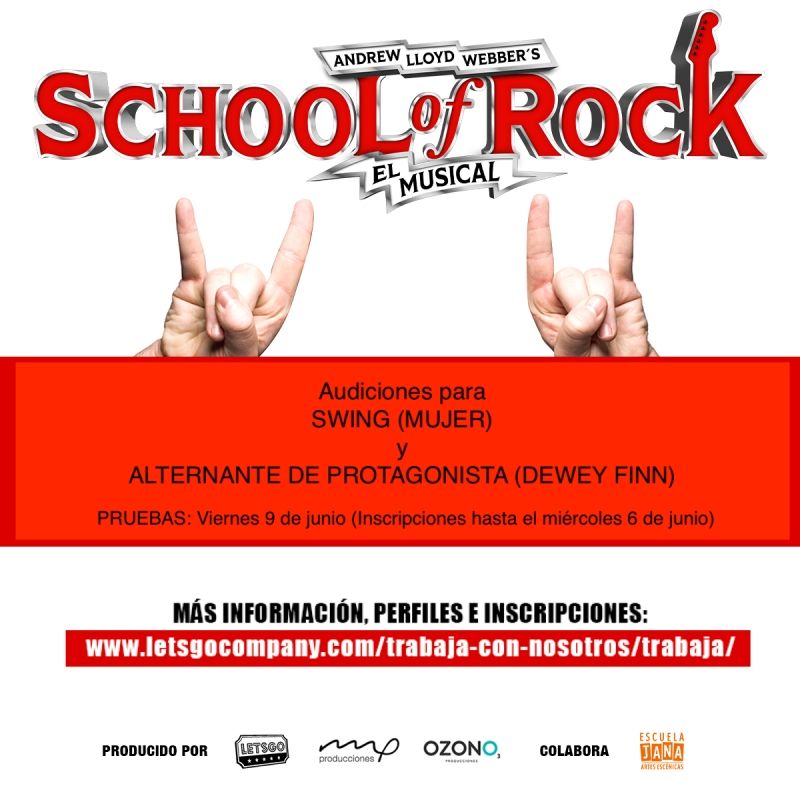 CASTING CALL: SCHOOL OF ROCK busca una swing y al alternante del protagonista  Image