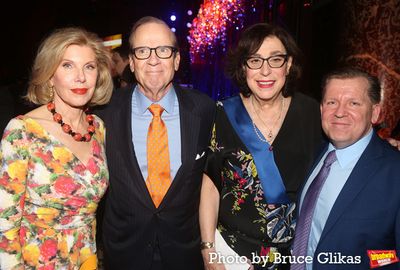Christine Baranski, Barry Grove, Lynne Meadow and David Lindsay-Abaire Photo