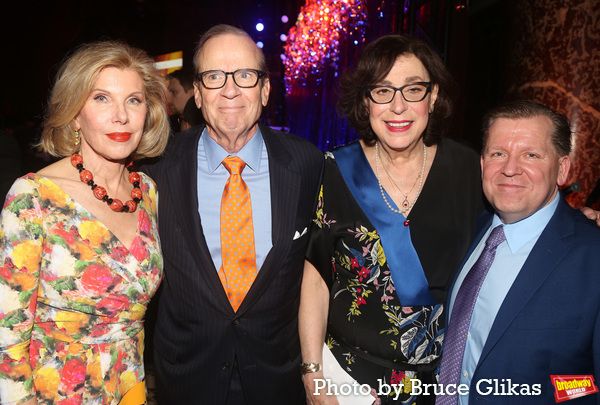 Christine Baranski, Barry Grove, Lynne Meadow and David Lindsay-Abaire Photo