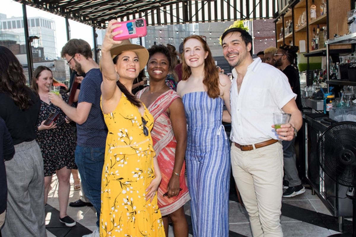 Diane Phelan, Montego Glover, Ellie Fishman, Sam Simhak at 