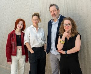 Nicole Scimeca, Judy Greer, Ian Barford and Caroline Neff @ BroadwayWorld Nicole Scimeca, Judy Greer, Ian Barford and Caroline Neff Photo