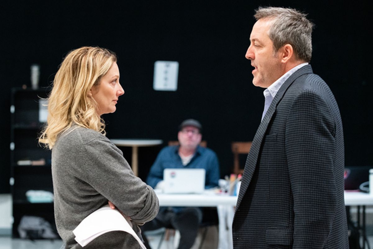 Judy Greer and Ian Barford with (back) Terry Kinney  at 