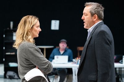 Judy Greer and Ian Barford with (back) Terry Kinney  Photo