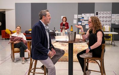 Judy Greer, Ian Barford, Nicole Scimeca and Caroline Neff  Photo