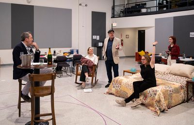 Ian Barford, Judy Greer, Terry Kinney, Caroline Neff and Nicole Scimeca Photo