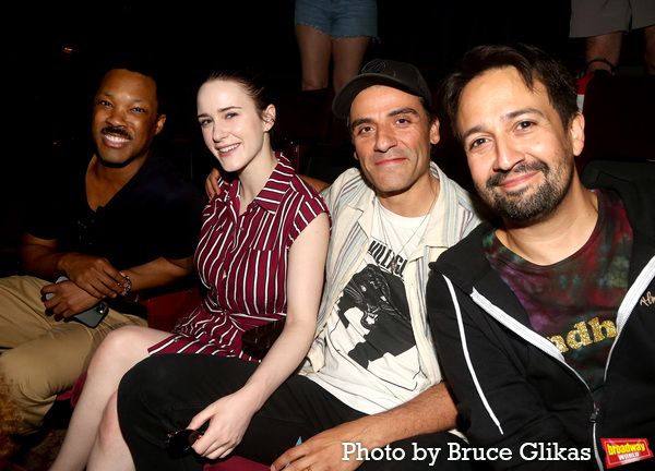 Corey Hawkins, Rachel Brosnahan, Oscar Isaac and Lin-Manuel Miranda Photo