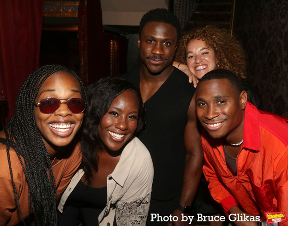 The Cast of 'Ain't No Mo' Fedna Jacquet, Crystal Lucas-Perry, Marchant Davis, Shannon Matesky and Jordan E. Cooper at 