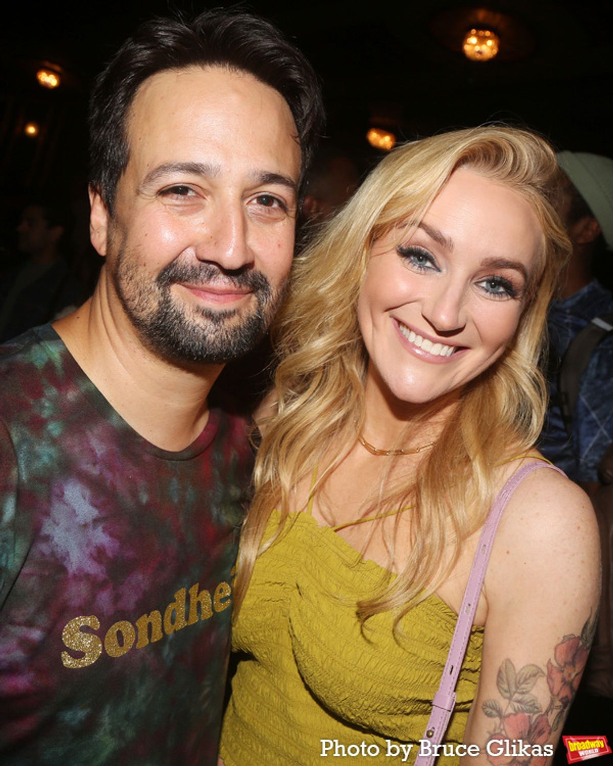 Lin-Manuel Miranda and Betsy Wolfe at 