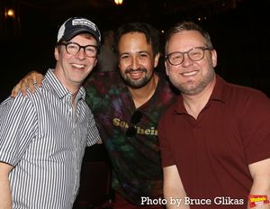Sean Hayes, Lin-Manuel Miranda and Scott Icenogle Photo