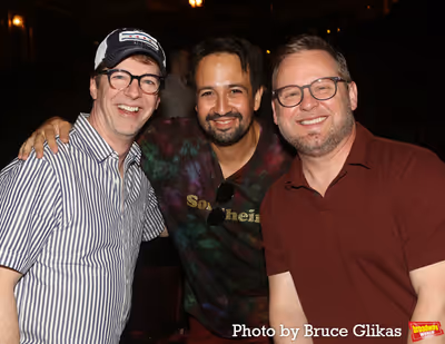 Sean Hayes, Lin-Manuel Miranda and Scott Icenogle Photo