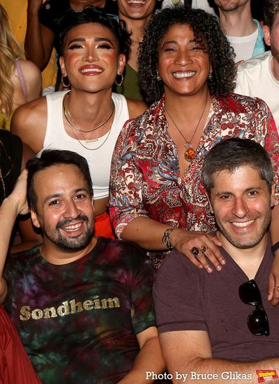 Justin David Sullivan, Melanie La Barrie, Lin-Manuel Miranda and Bill Sherman Photo