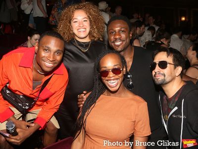 Jordan E. Cooper, Shannon Matesky, Fedna Jacquet, Marchant Davis and Lin-Manuel Miran Photo