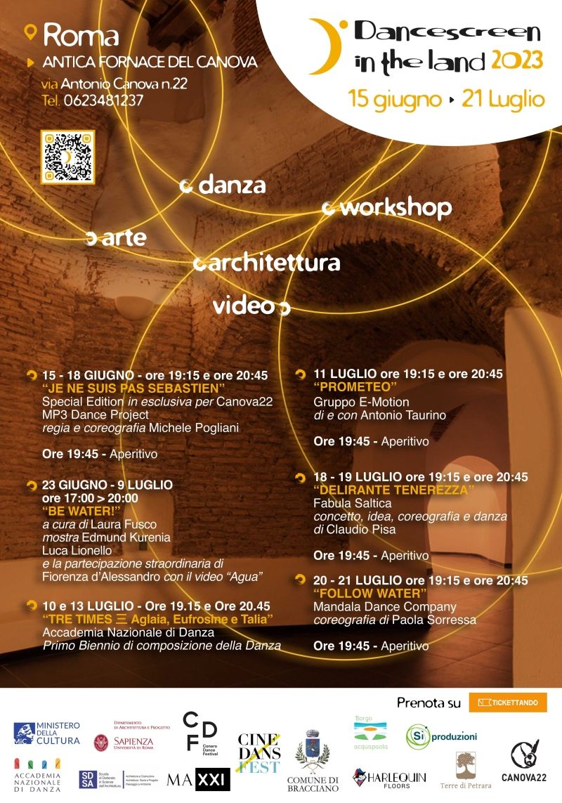 Previews: DANCE SCREEN IN THE LAND 2023 alla Fornace Del Canova A Roma e in altre due location Previews: DANCE SCREEN IN THE LAND 2023 alla Fornace Del Canova A Roma e in altre due location Image