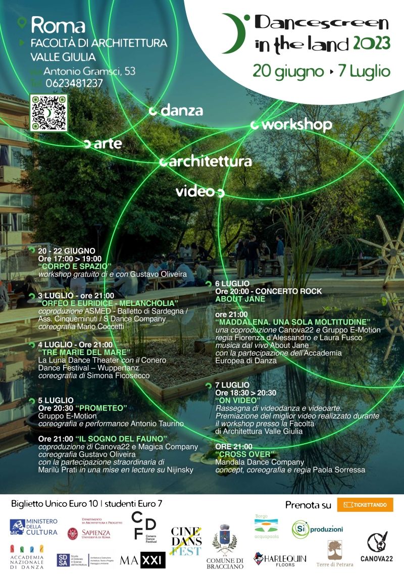 Previews: DANCE SCREEN IN THE LAND 2023 alla Fornace Del Canova A Roma e in altre due location Previews: DANCE SCREEN IN THE LAND 2023 alla Fornace Del Canova A Roma e in altre due location Image