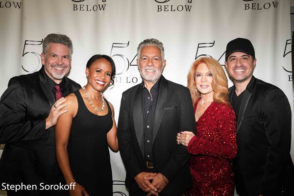 Michael Orland, music director, Nikki Renee Daniels, clint Holmes, Kelly Clinto-Holme Photo