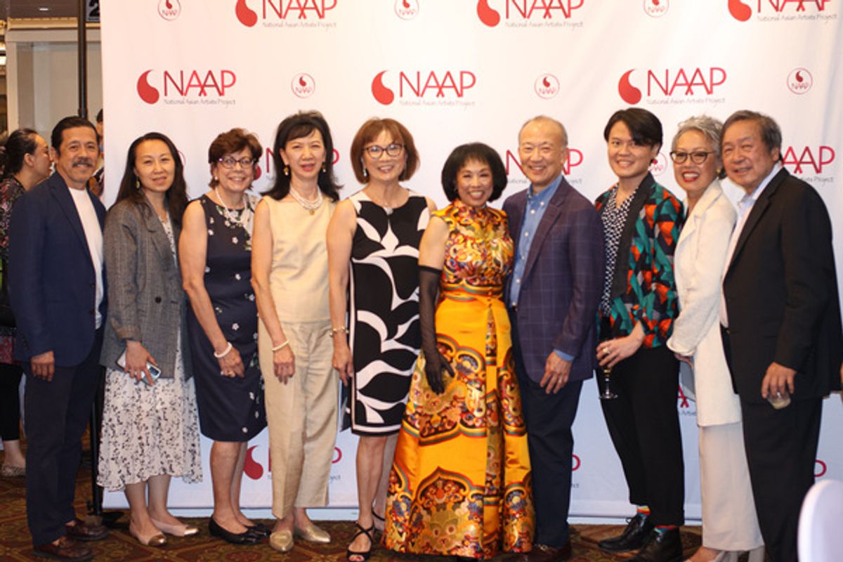 	
Tony Jee, Angel Lam, Linda Sanchez, Ester Yup, Lucy Kan, Baayork Lee, Greg Ho, Dennis Yueh -yeh Li , Nina Zoie Lam at 