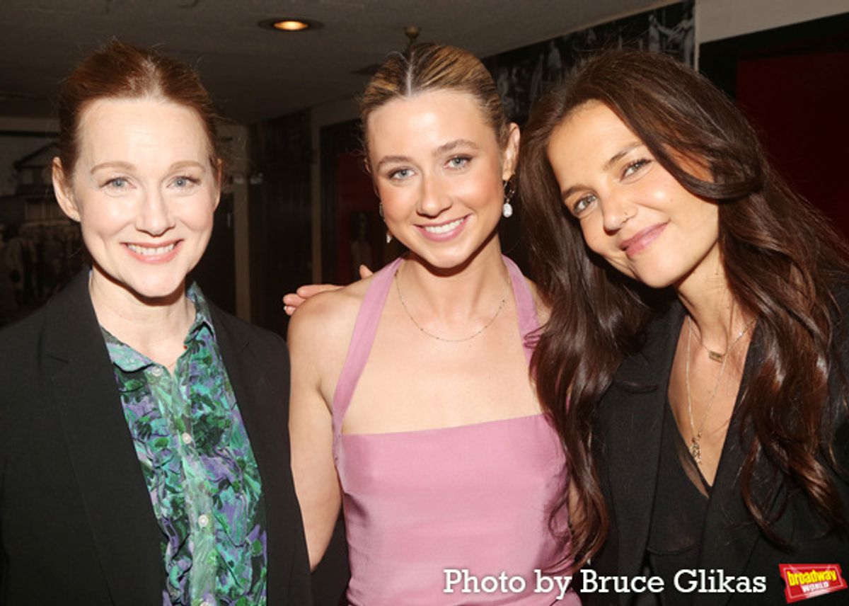 Laura Linney, Lucy Freyer and Katie Holmes  at 