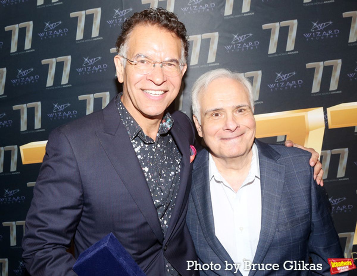 Brian Stokes Mitchell and Peter Filichia at 