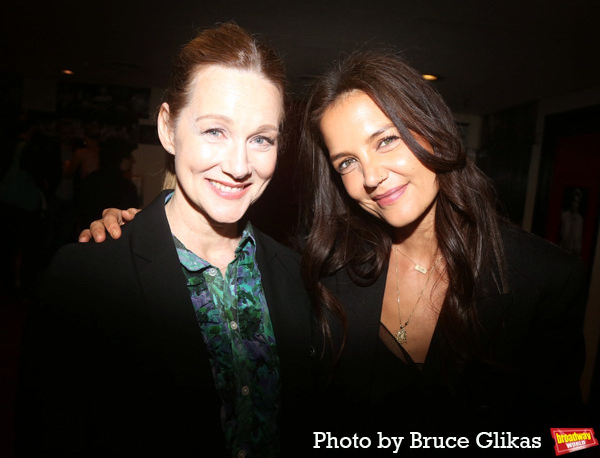 Laura Linney and Katie Holmes at 