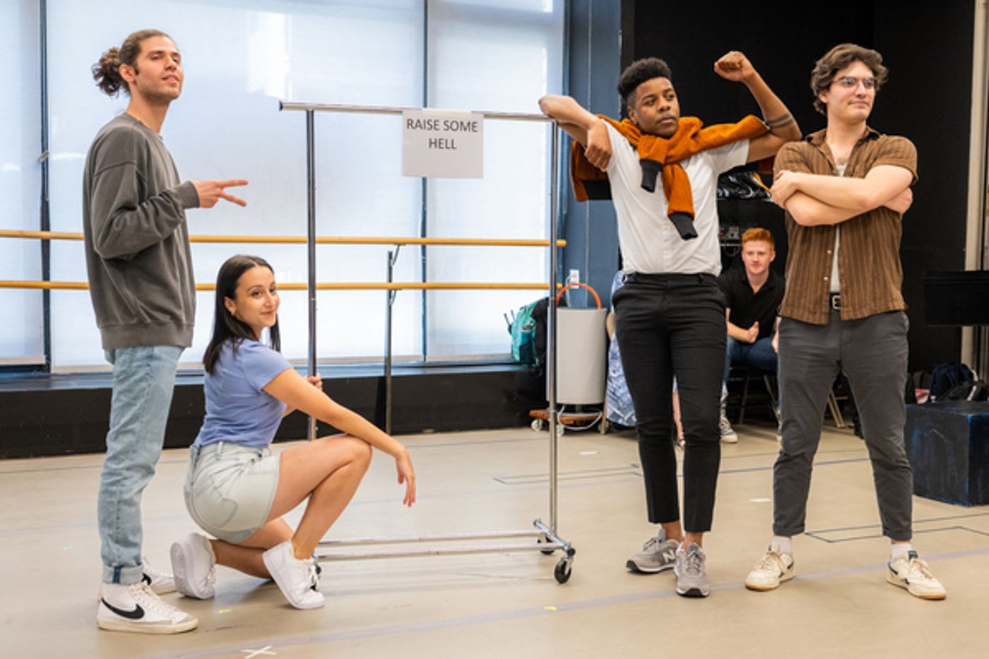 Photos: The Cast of THE GOSPEL ACCORDING TO HEATHER Meets the Press!  Image