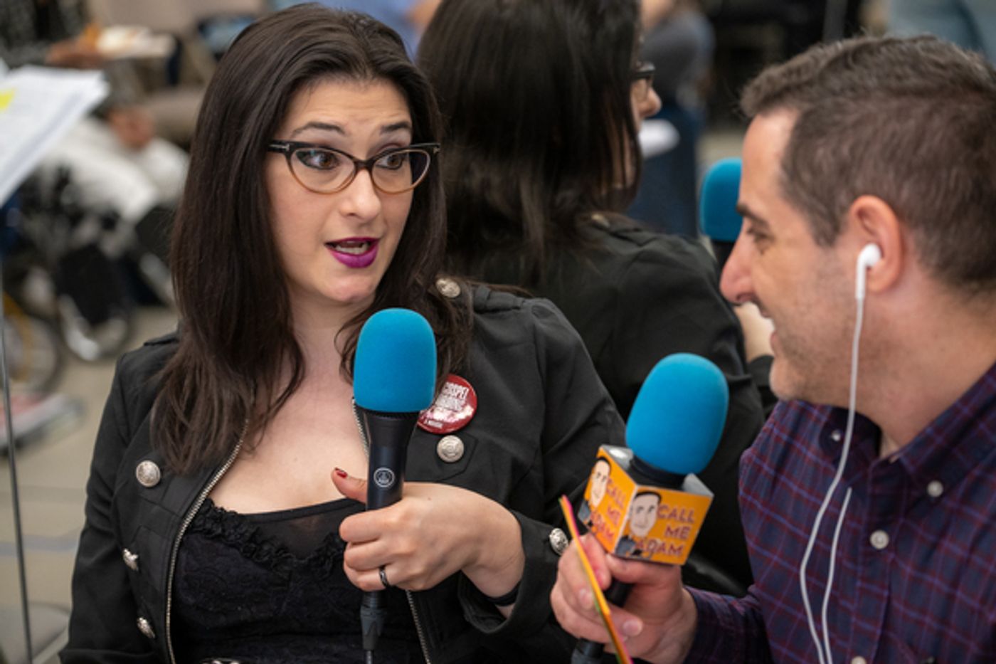 Photos: The Cast of THE GOSPEL ACCORDING TO HEATHER Meets the Press!  Image