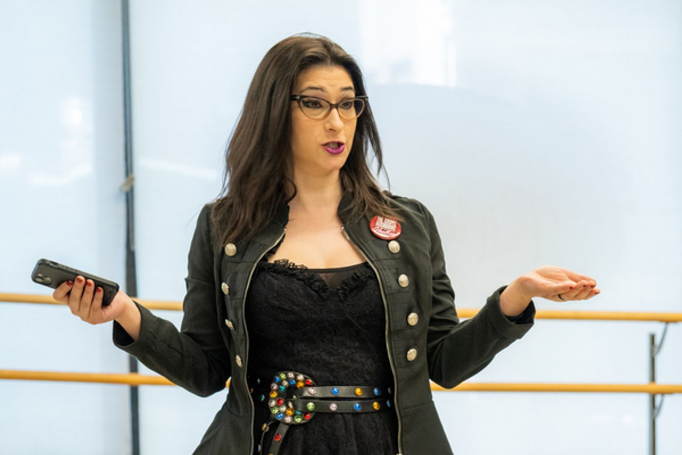 Photos: The Cast of THE GOSPEL ACCORDING TO HEATHER Meets the Press!  Image