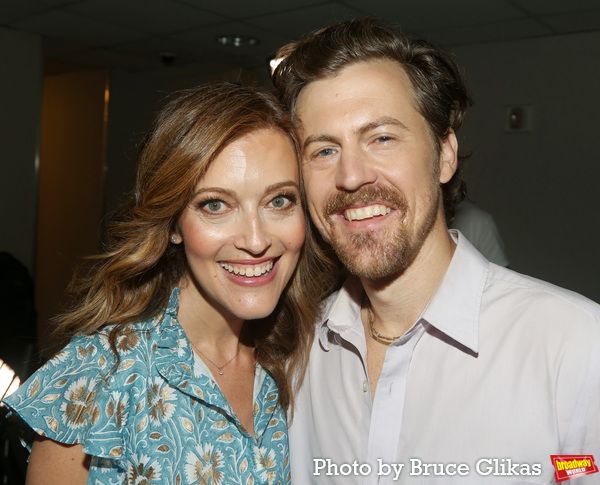 Playwright Sandy Rustin and Alex Moffat  Photo