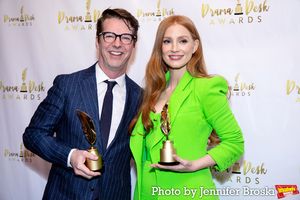Sean Hayes, Jessica Chastain Photo