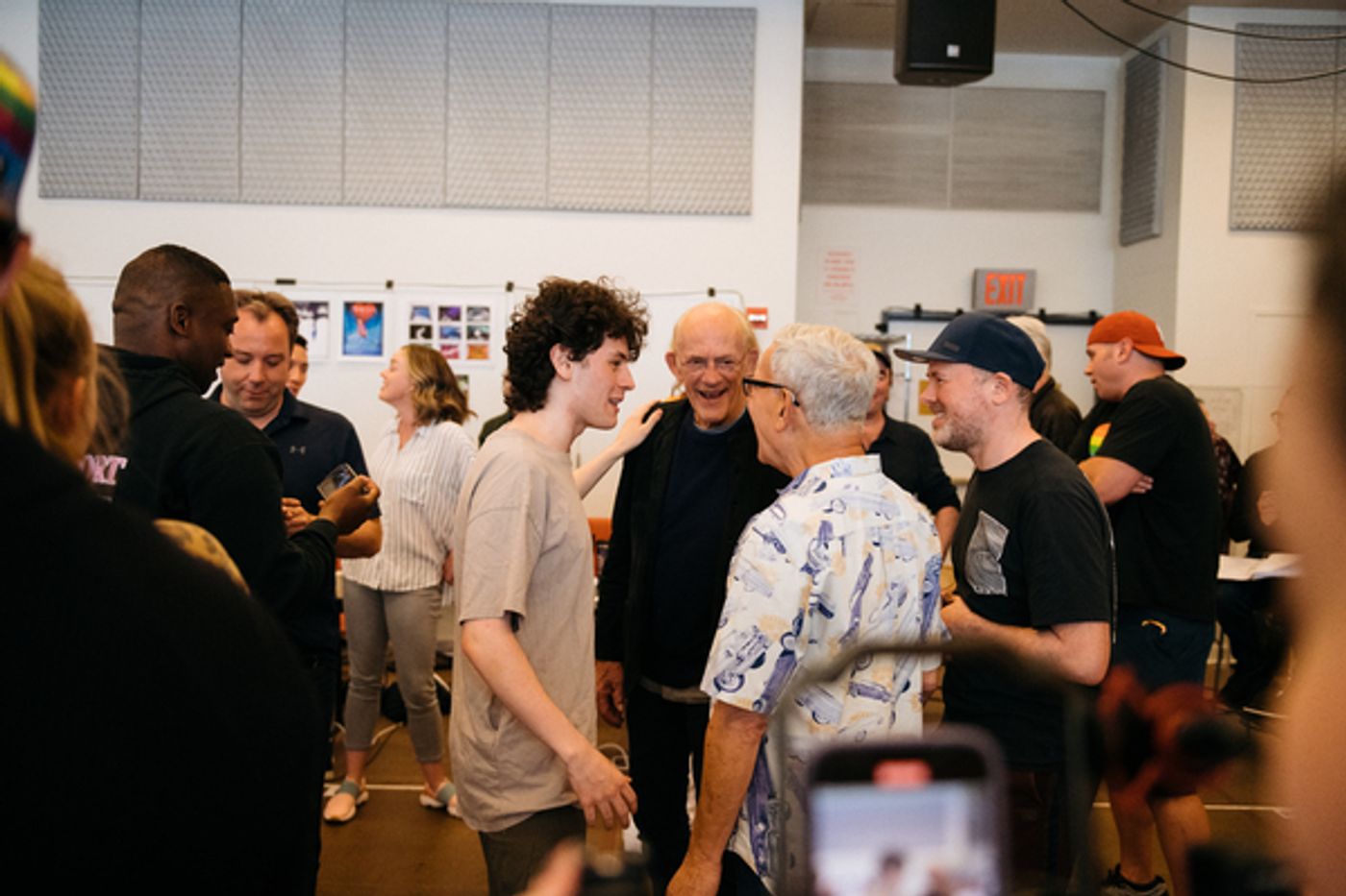 Photos: Original BACK TO THE FUTURE Star Christopher Lloyd Stops By Rehearsal!  Image