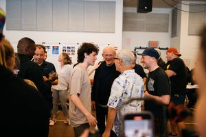 Casey Likes, Christopher Lloyd and Bob Gale @ BroadwayWorld Casey Likes, Christopher Lloyd and Bob Gale Photo