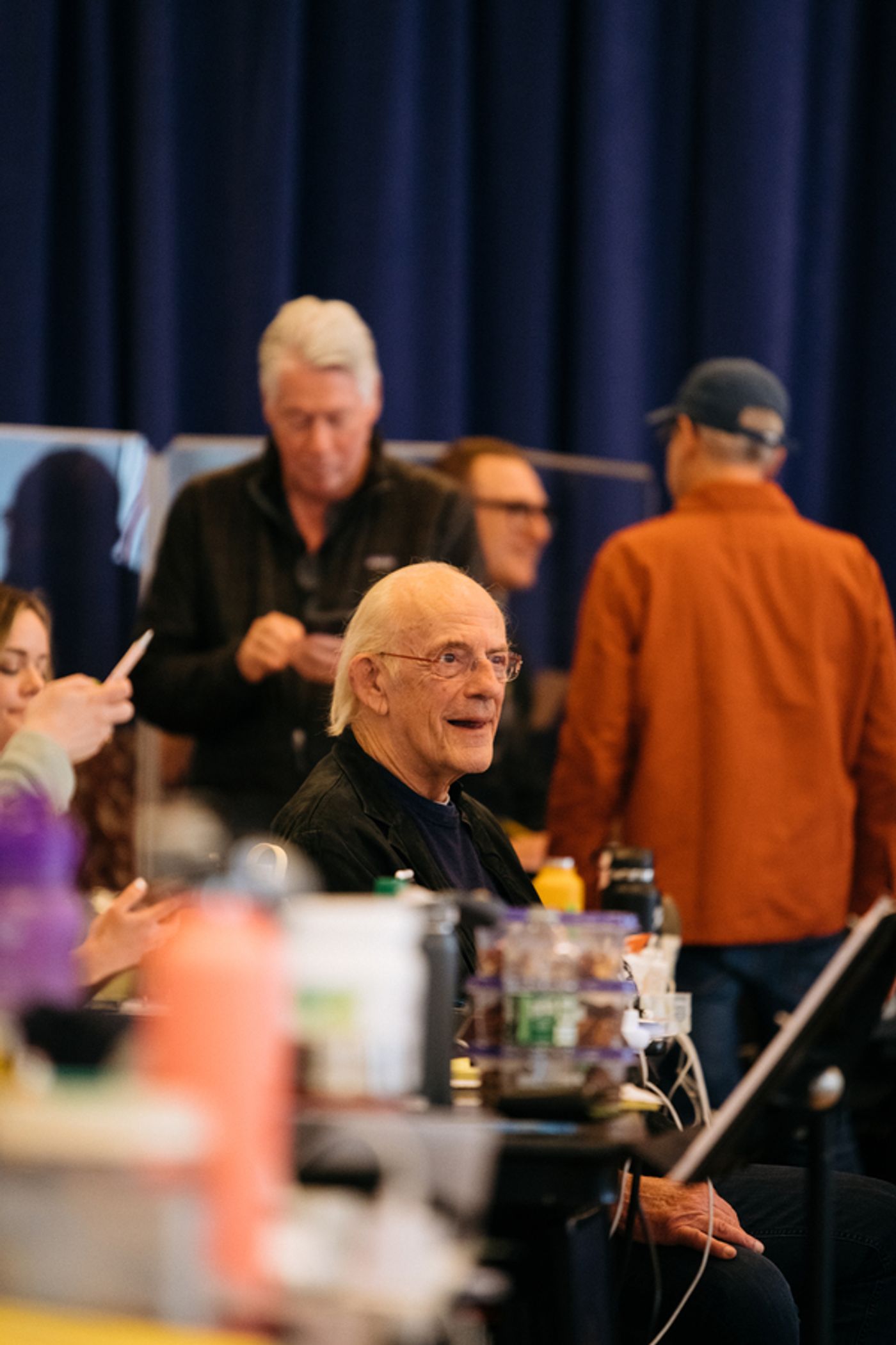 Photos: Original BACK TO THE FUTURE Star Christopher Lloyd Stops By Rehearsal!  Image