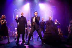 Andy Collins (Adu;t Men), Seth Hanson (Melchior), Jessica Coker (Adult Women) and the cast of Ray of Light Theatre''s SPRING AWAKENING. @ BroadwayWorld Andy Collins (Adu;t Men), Seth Hanson (Melchior), Jessica Coker (Adult Women) and the Photo