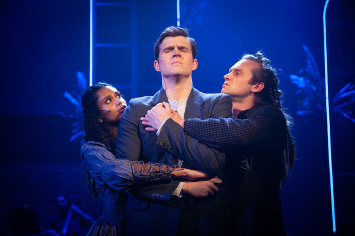 Becky Alex (Wendla), Seth Hanson (Melchior) and Matt Herrero (Moritz) in Ray of Light Theatre''s SPRING AWAKENING. at 