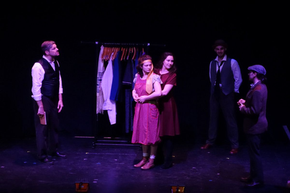 Sarah Hogewood, Kati Schwartz, and the cast of INDECENT at 