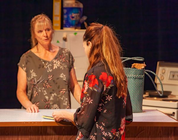 Susan (LIZ CONNERS) and Miranda (SARAH JANE REDMOND) in a tense conversation about th Photo