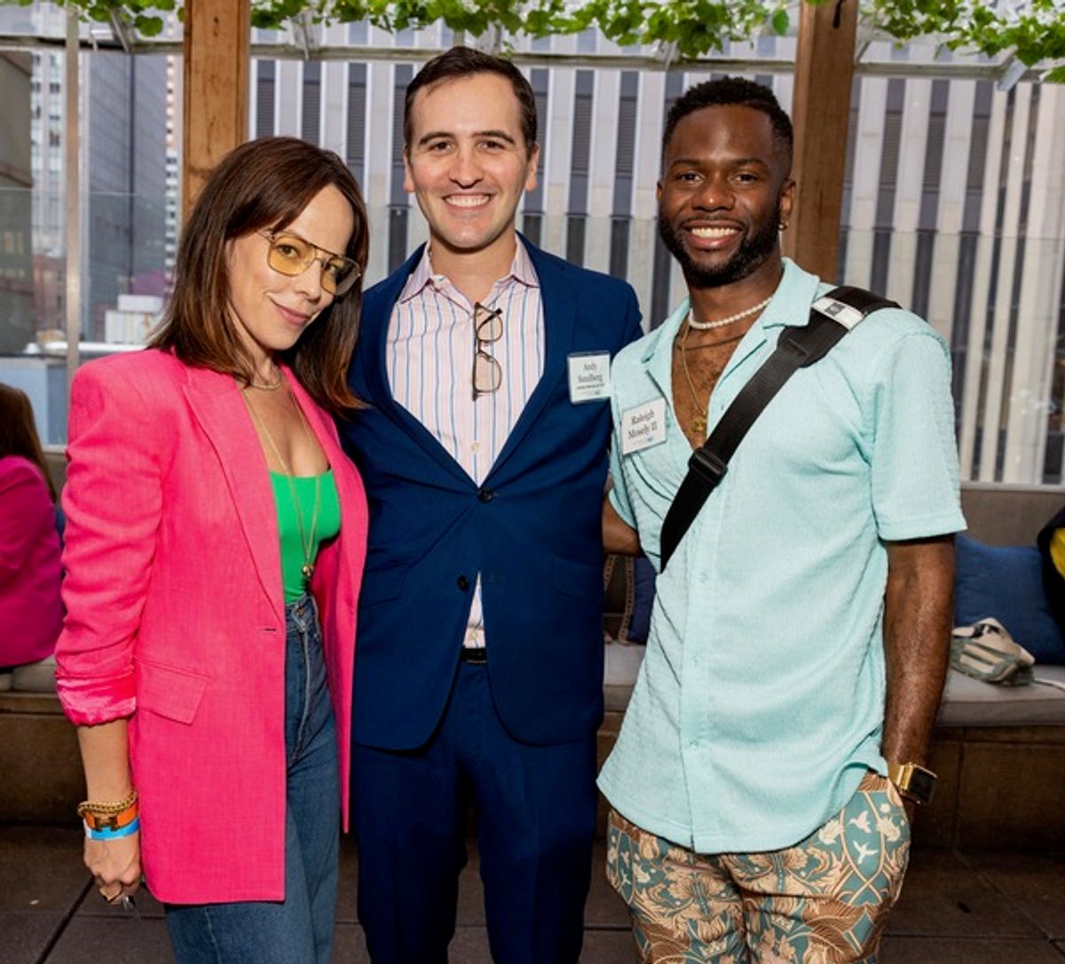 Leslie Rodriguez Kritzer, Andy Sandberg, and Raleigh Mosely II at 