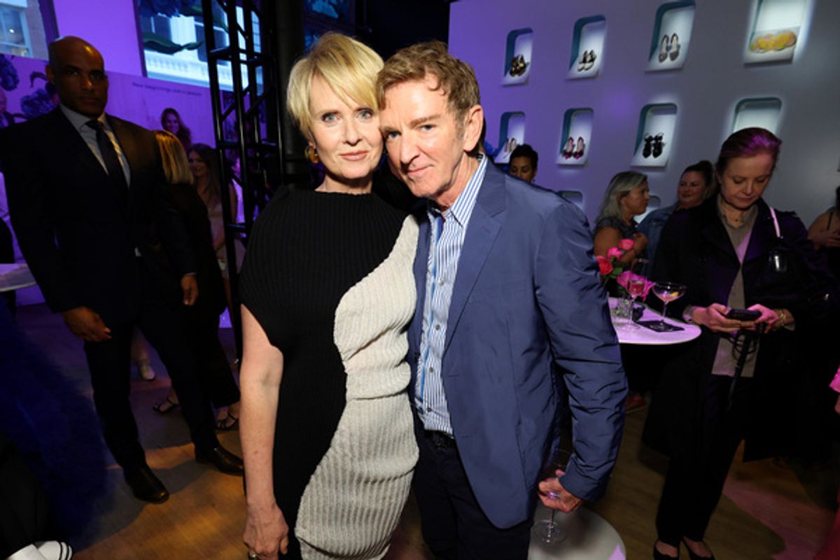 Cynthia Nixon and Michael Patrick King at 