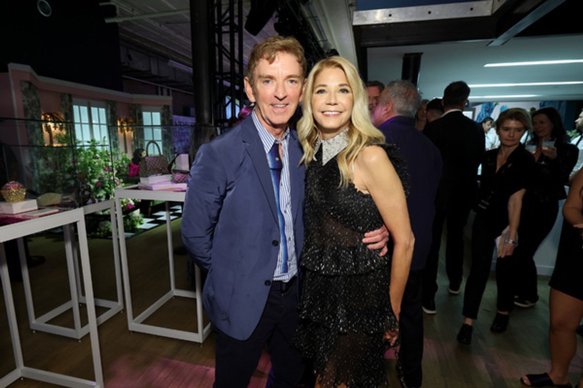 Michael Patrick King and Candace Bushnell at 