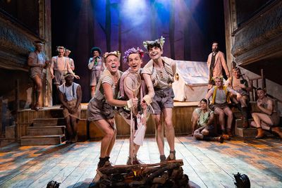 Richard Russell Edwards, Sam Kipling, Owen Clayton and The Cast of THE MIKADO  Photo