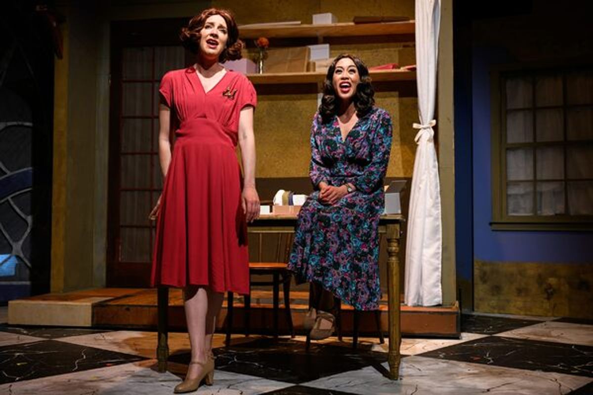 Bekah Lynn Broas as Ilona (understudy) and Marah Sotelo as Amalia at 