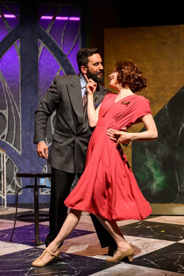 Will Giammona as Kodaly and Bekah Lynn Broas as Ilona (understudy) Photo