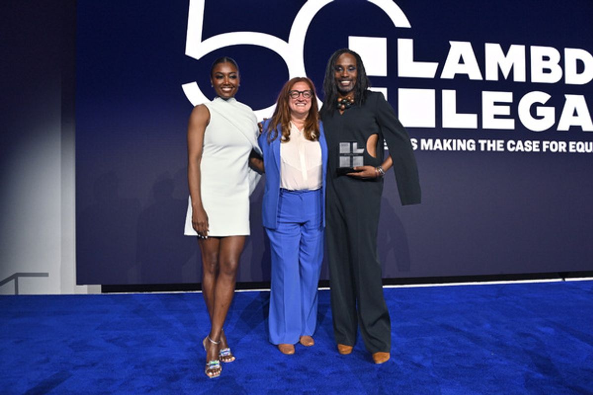 Patina Miller, Michelle Riley, and Billy Porter at 