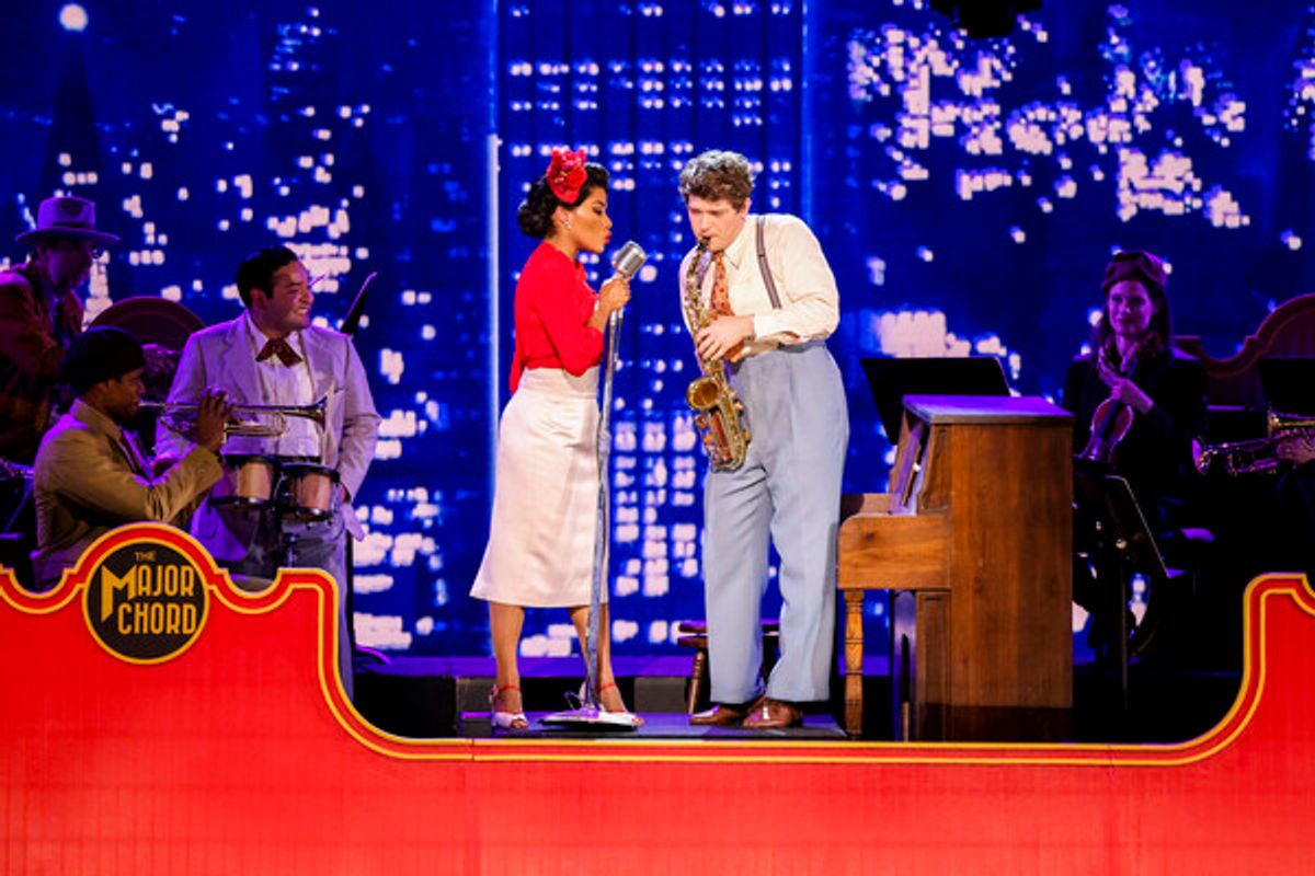 Anna Uzele and Colton Ryan at 